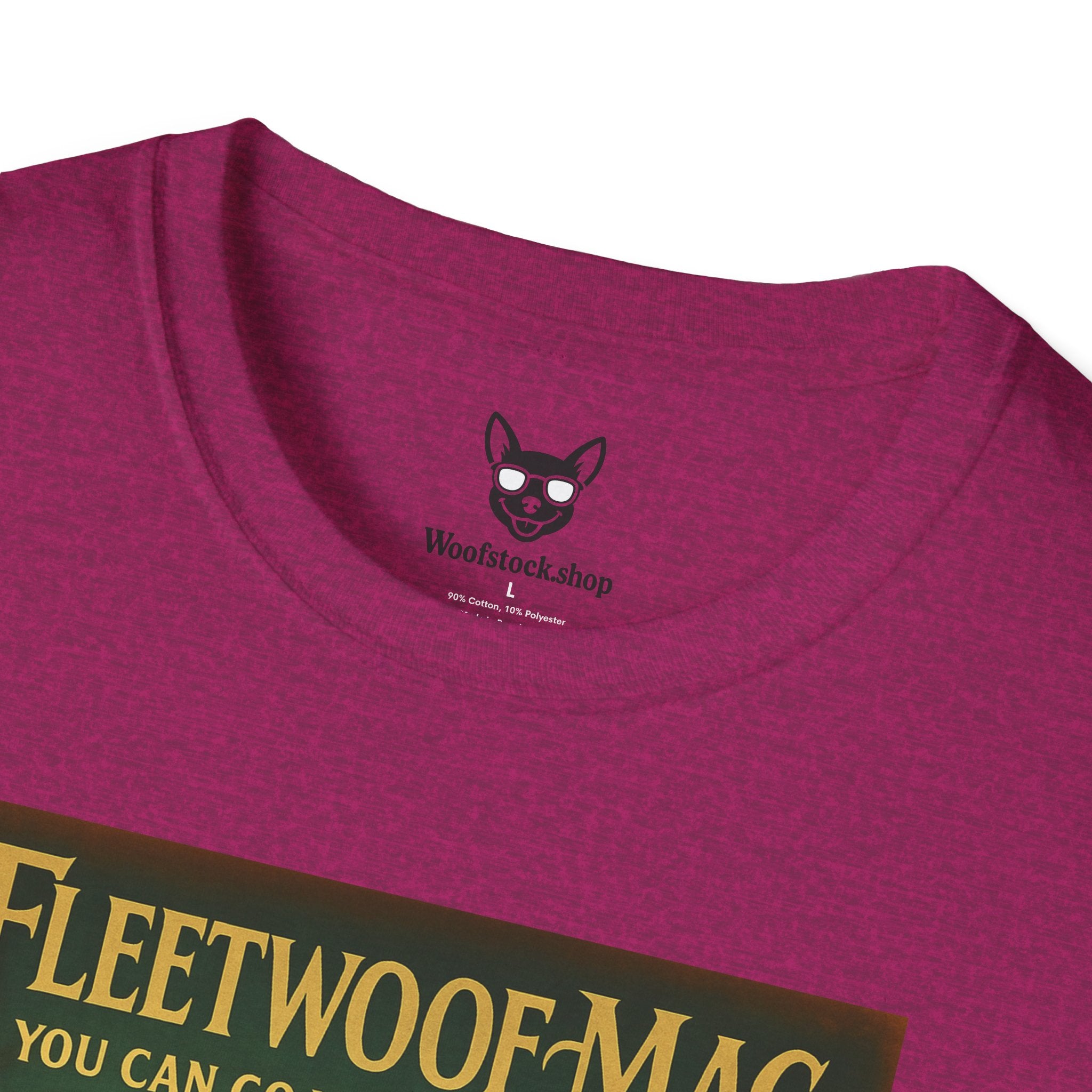 Fleetwood Mac Concert Poster Dog Parody Unisex Softstyle T-Shirt – Funny Tee for Music and Dog Lovers